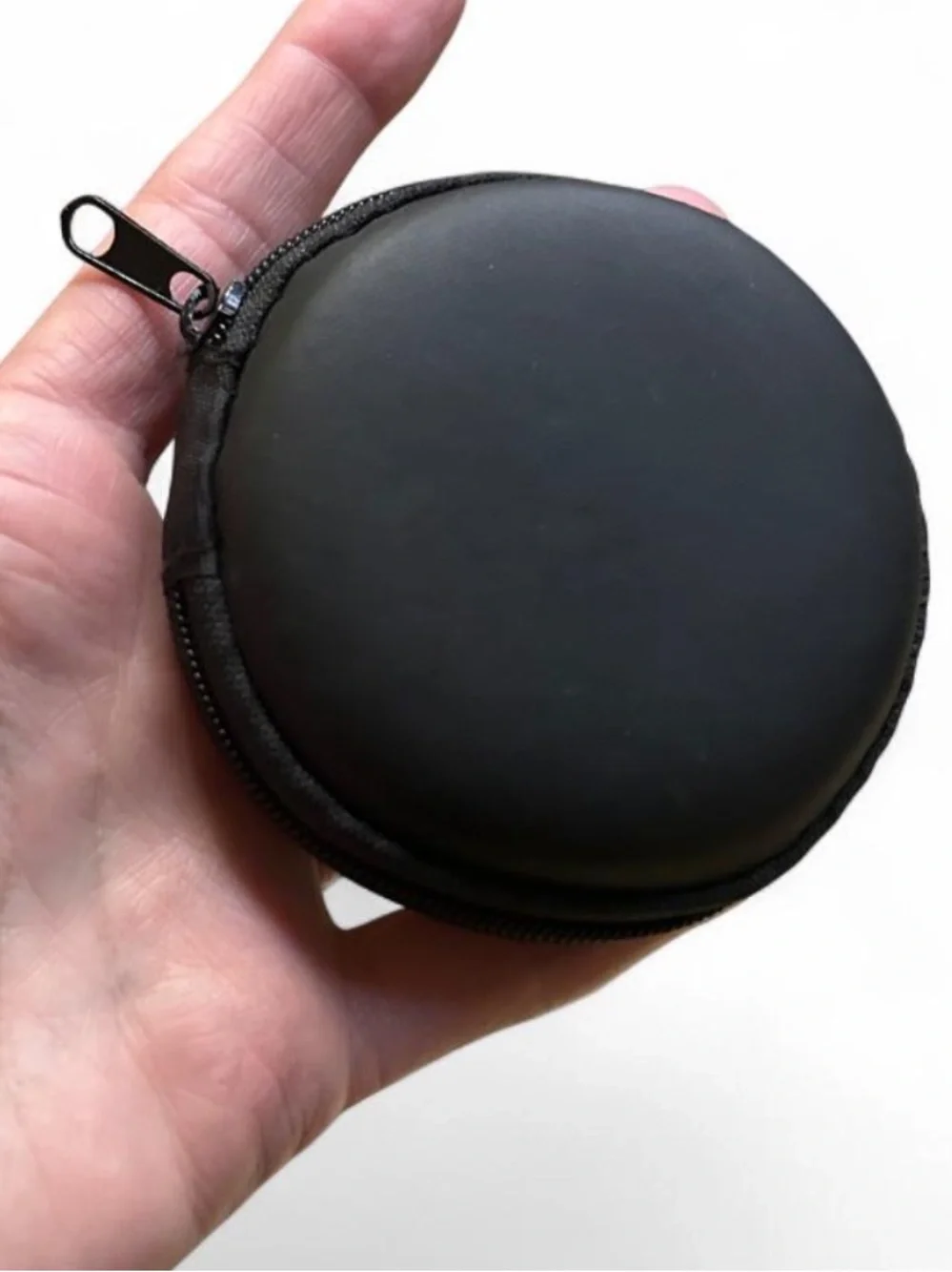 Black Travel Earbud & Accessory Case - Compact Protection